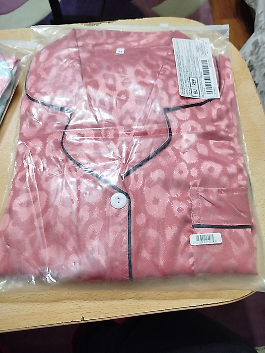 Somon Rengi Saten Gecelik